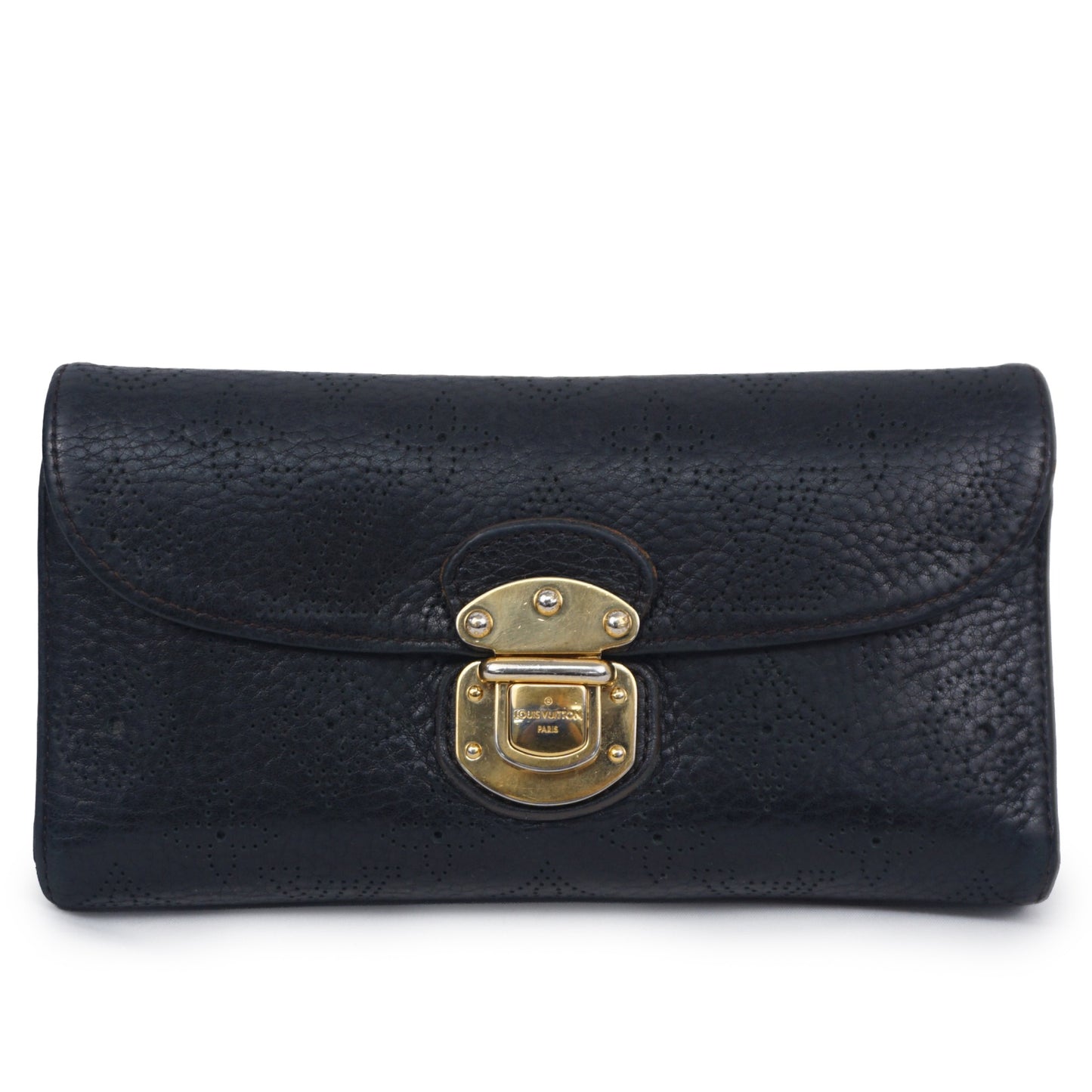 ルイヴィトン ポルトフォイユ アメリア M95549 マヒナ レザー 長財布 ノワール TH2068 LOUIS VUITTON B26G337
