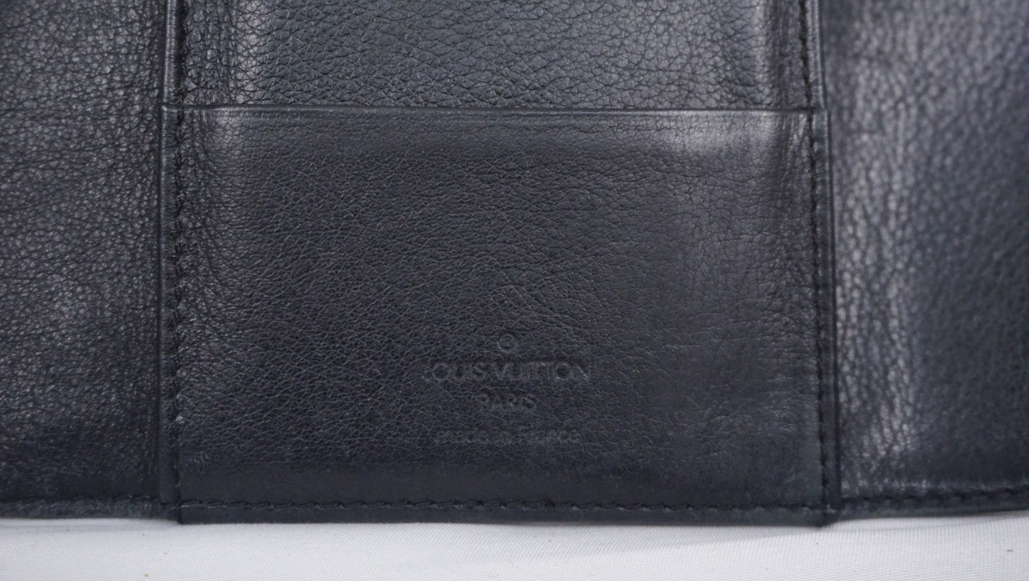 ルイヴィトン ポルトフォイユ アメリア M95549 マヒナ レザー 長財布 ノワール TH2068 LOUIS VUITTON B26G337