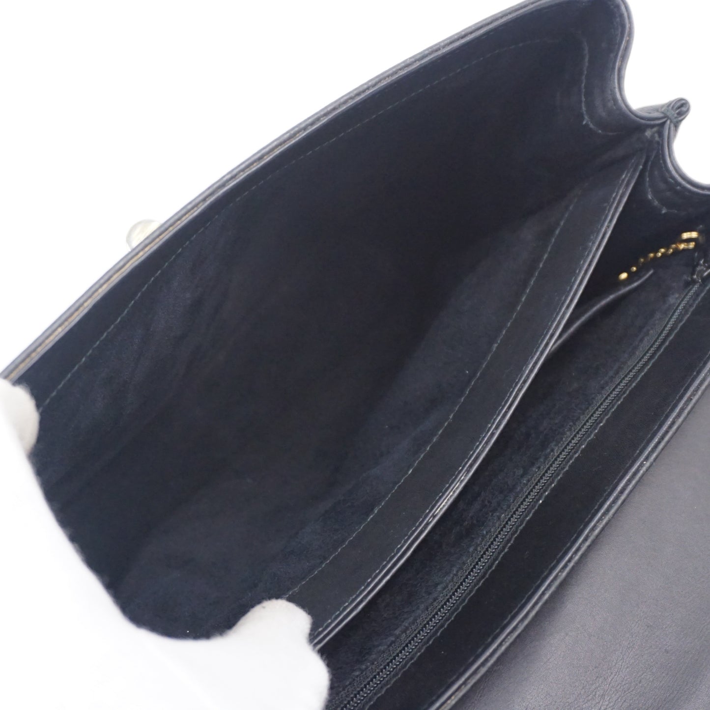 グッチ ターンロック ハンドバッグ 000 113 0182 レザー ブラック 美品 オールドグッチ ヴィンテージ 希少 2層式 B26H977
